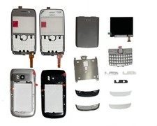 Nokia E6-00 genuine spare parts, front cover, keyboard, battery cover.