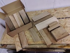 Box Of Hardwood Cut Offs Planed Oak Elm Beech Hornbeam Yew