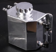 Oil Catch Can Fittings Universal Breather Tank Crank Breather Square Silver