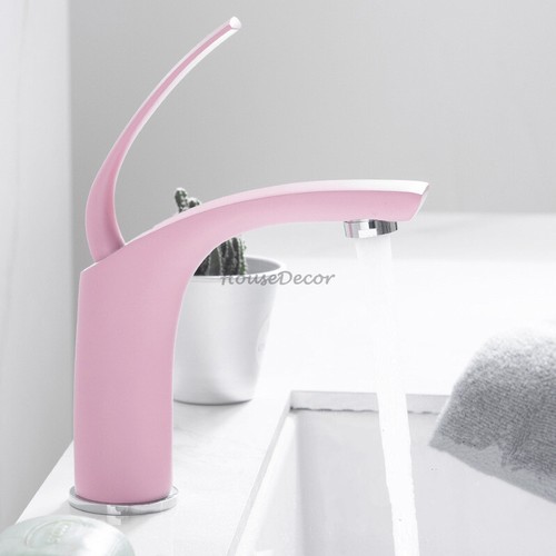 Romantic pink color - pink, bathroom