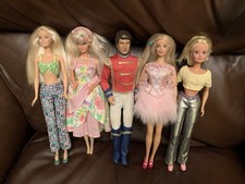 Vintage 1998 Mattel Five Barbie And Ken Nutcracker Dolls 
