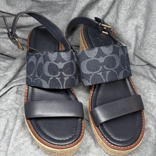Coach kami denim - coach, espadrille