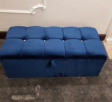 LARGE BLUE PLUSH VELVET