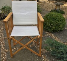 Vintage Folding Hyllinge Mobler Directors Chair Campaign Chair Beech Garden