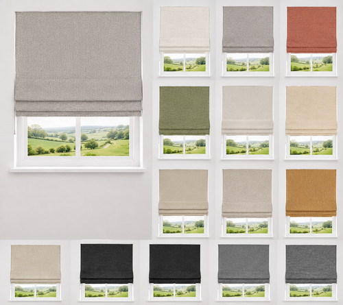 Textured roman blinds deluxe - textured,