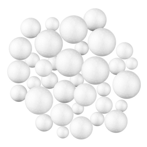 100 pcs white polystyrene - white,