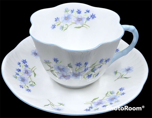Vintage shelley dainty blue - vintage,