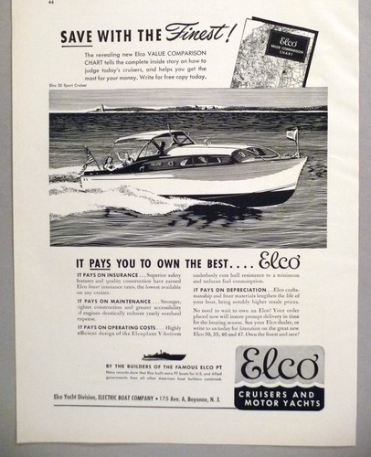 Elco sport cruiser boat - cruiser,