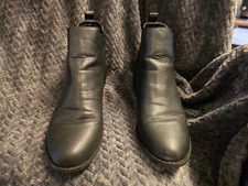 WOMENS BLACK PULL ON ANKLE