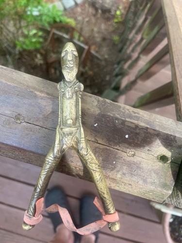 Unusual brass bronze figural - brass/bronze,