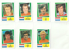 7 x HOLLAND - FKS Argentina 78 World Cup Stickers [Unused]