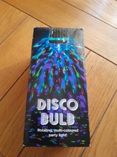 DISCO BULB, ROTATING MULTI-COLOURED PARTY LIGHT. SCREW-IN E27