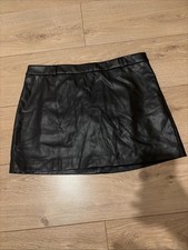 Zara Faux Leather Mini Skirt