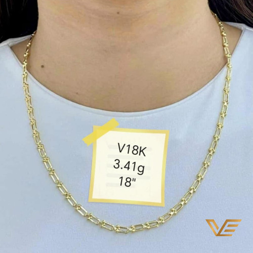 18k saudi gold hardware link - saudi,