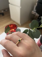0.35 ct Top Colombian Emerald (no Oil) 18k Gold Ring