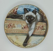 "Blue Eyes" Daphne Baxter Siamese Cat Collector Plate, Franklin Mint