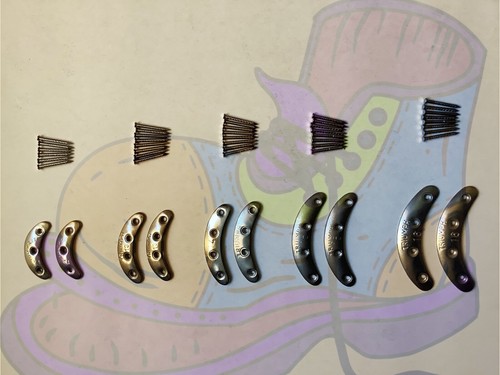 Shoe repair heel plates - heel, steel