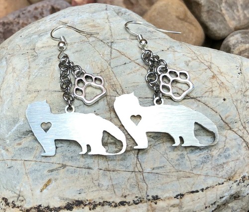 Himalayan cat earrings
