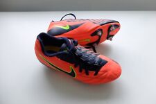 Vintage Nike T90 Football Boots UK 5 Metal studs 2012 orange blue Shoot III