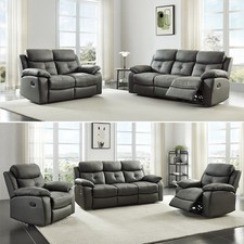 Recliner sofa leather - leather, 3+2+1