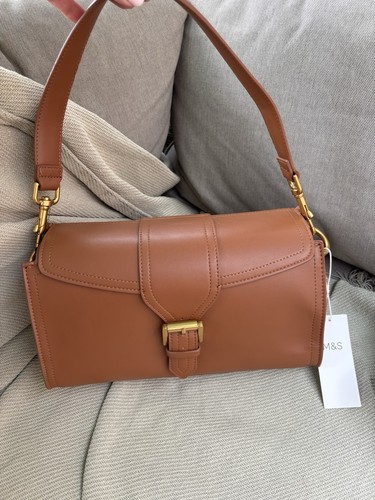 Faux leather shoulder - m&s~,