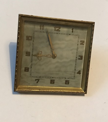 Art deco desk clock square - desk,