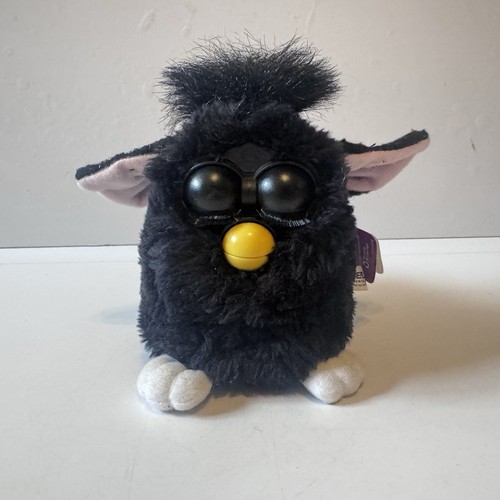 Witch cat furby black - witch's,