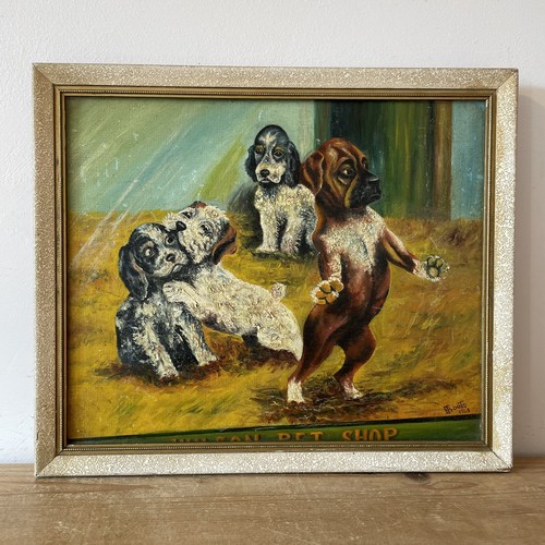 Vintage puppy dogs pet shop - dogs,