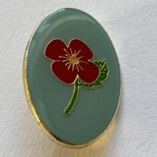 Girl Guide Metal Badge. Poppy Patrol. 