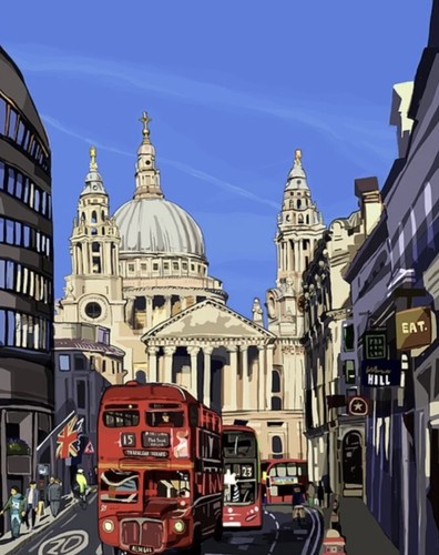 Pauls cathedral print by - print,