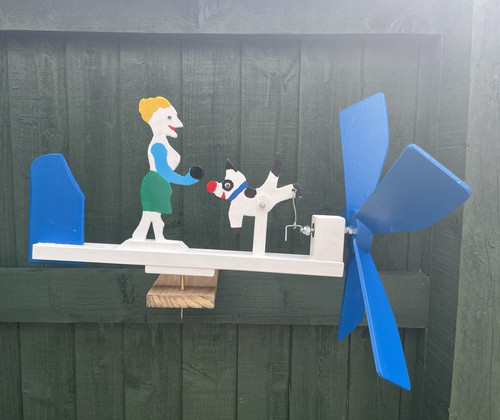 Wood metal whirligig wind - whirligig,
