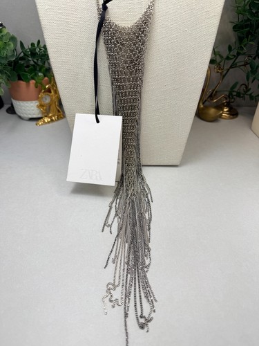 Zara silver tone - tone, fringe