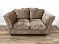 SOFA 2 Seater CPS Verona Camel Back Removable Cushions Brass Castor Walnut Legs