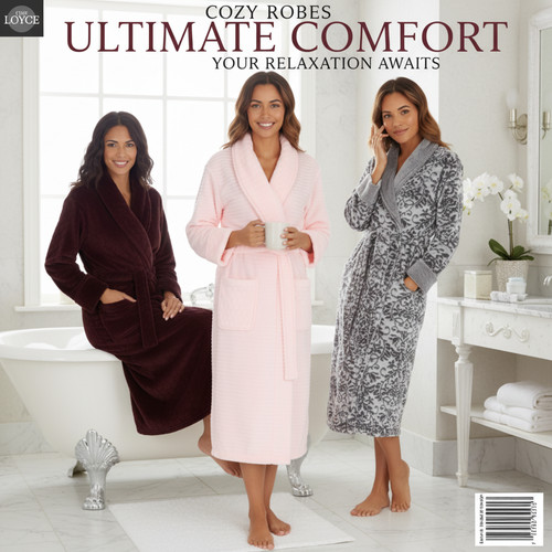 Ladies dressing gowns fleece - ,