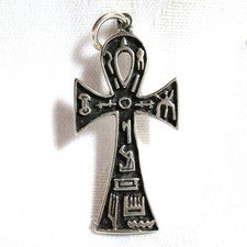 Silver Ankh Pendant Necklace