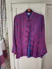 Vintage 100% silk top blouse