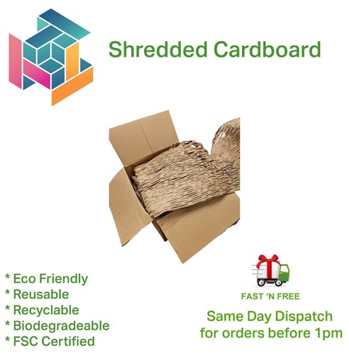 Shredded cardboard recycled - shredded,