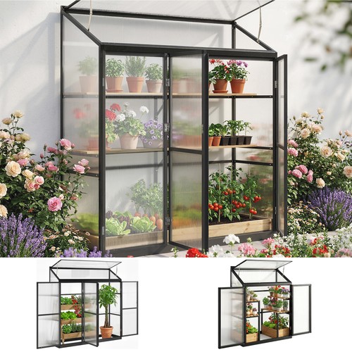 Polycarbonate greenhouse with - greenhouse,
