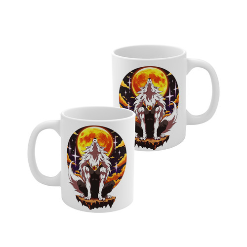 Wolf mug 11oz - mug, howling