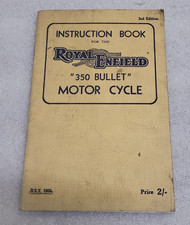 Royal Enfield 30 bullet instruction book - July 1950 - pages clear