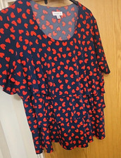 Susan Graver top, stretchy material size xl Fits a 20/22