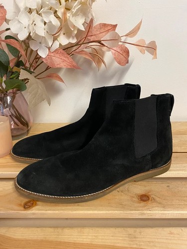 Men zara black suede slip - men’s,
