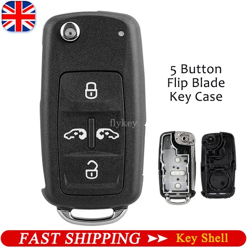 Button flip key case - flip, shell
