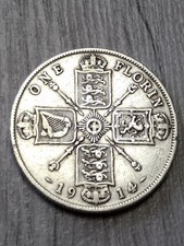 1914 George V Florin Silver