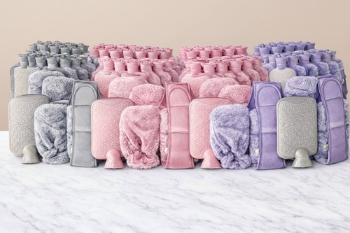 Hot water bottle with - water,