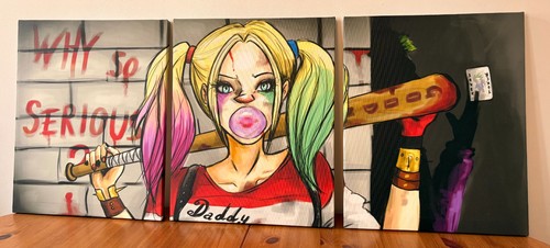 Harley quinn panel - quinn, canvas