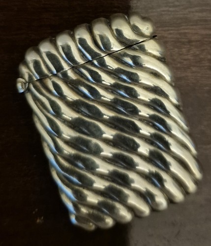 Antique silver plated - antique, ribbed