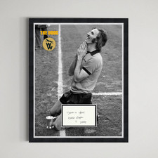Derek Dougan - Wolverhampton Wanderers Legend Authentic Autograph Framed Display