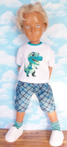 Piece dino check shorts - a,