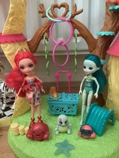 Enchantimals animal playhouse with dolls, pets, props- Turtle crab penguin zebra